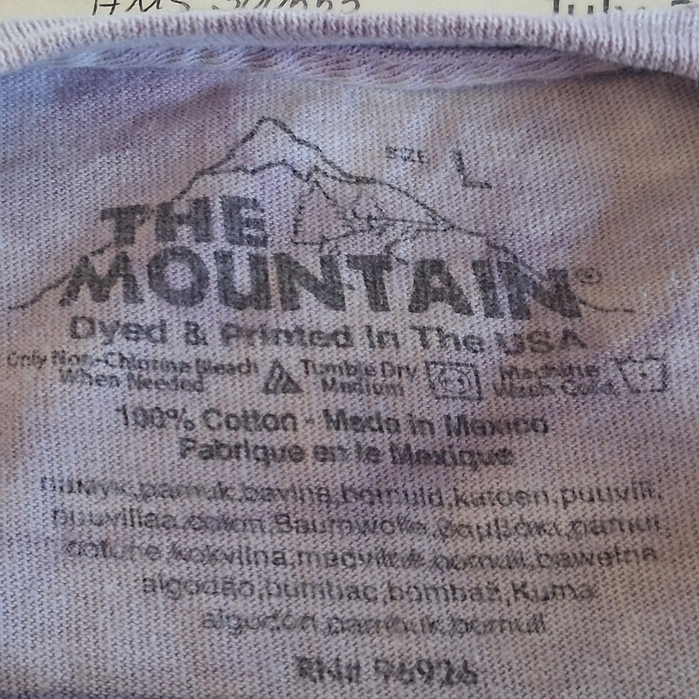 The Mountain 2009 Unicorn W/ Castle Lilac Tie Dye SS Tee Large Whimsygoth EUC - Picture 3 of 10